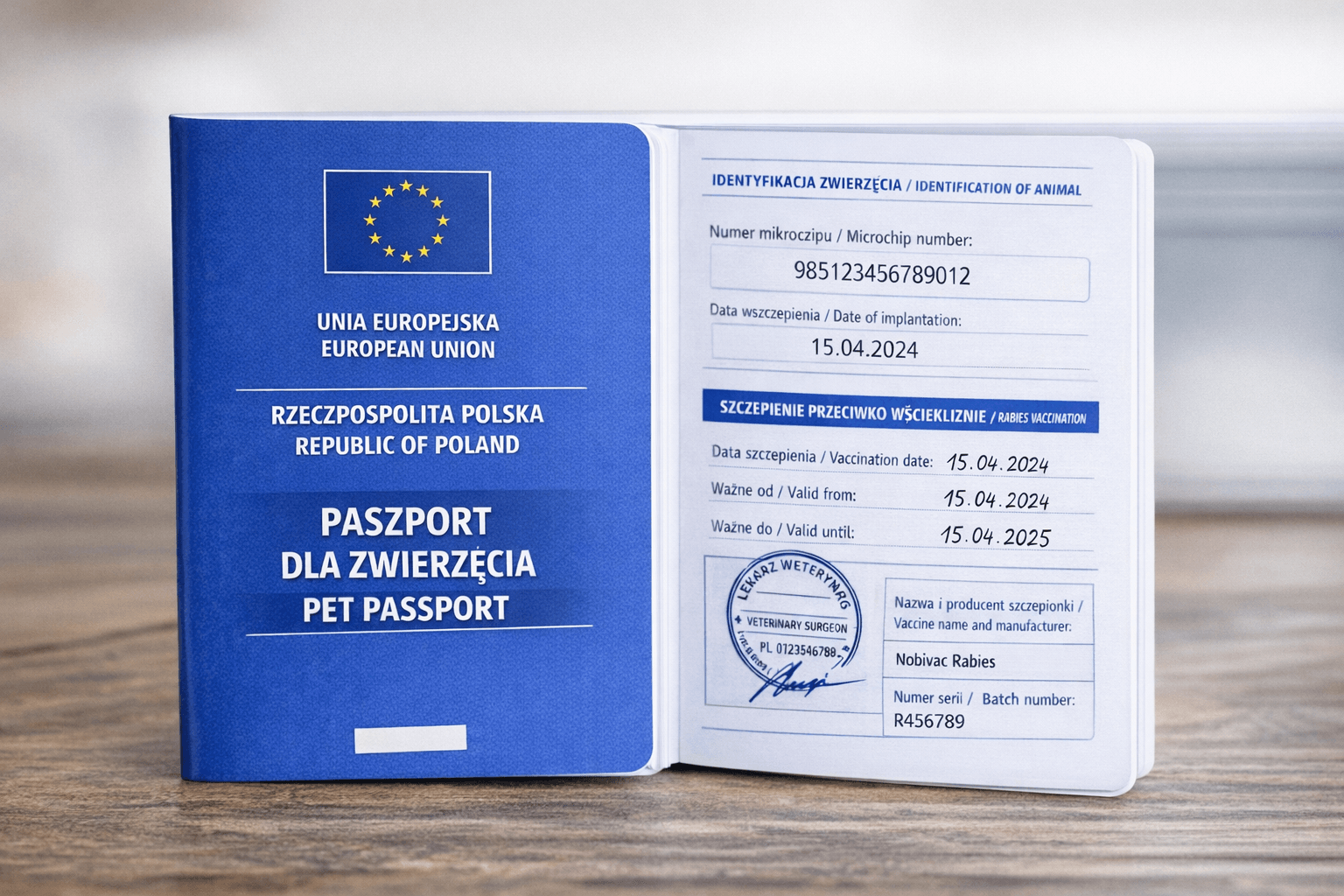 Paszport dla psa kota